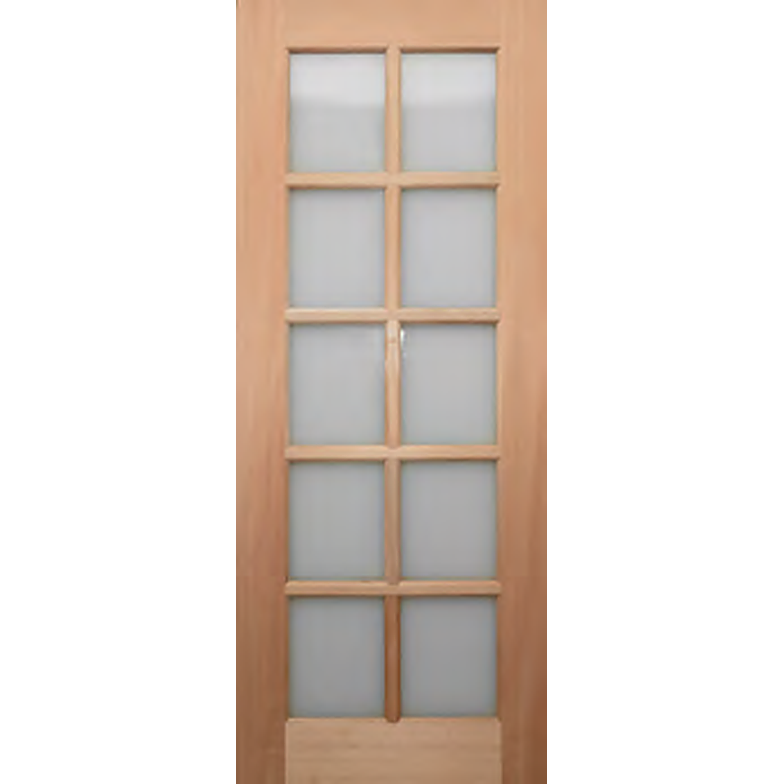 Frosted Glass French Door with timber joinery construction