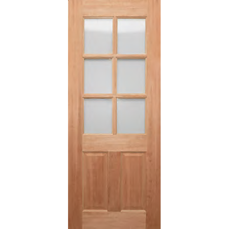 Half-French Door made with engineered timber construction.