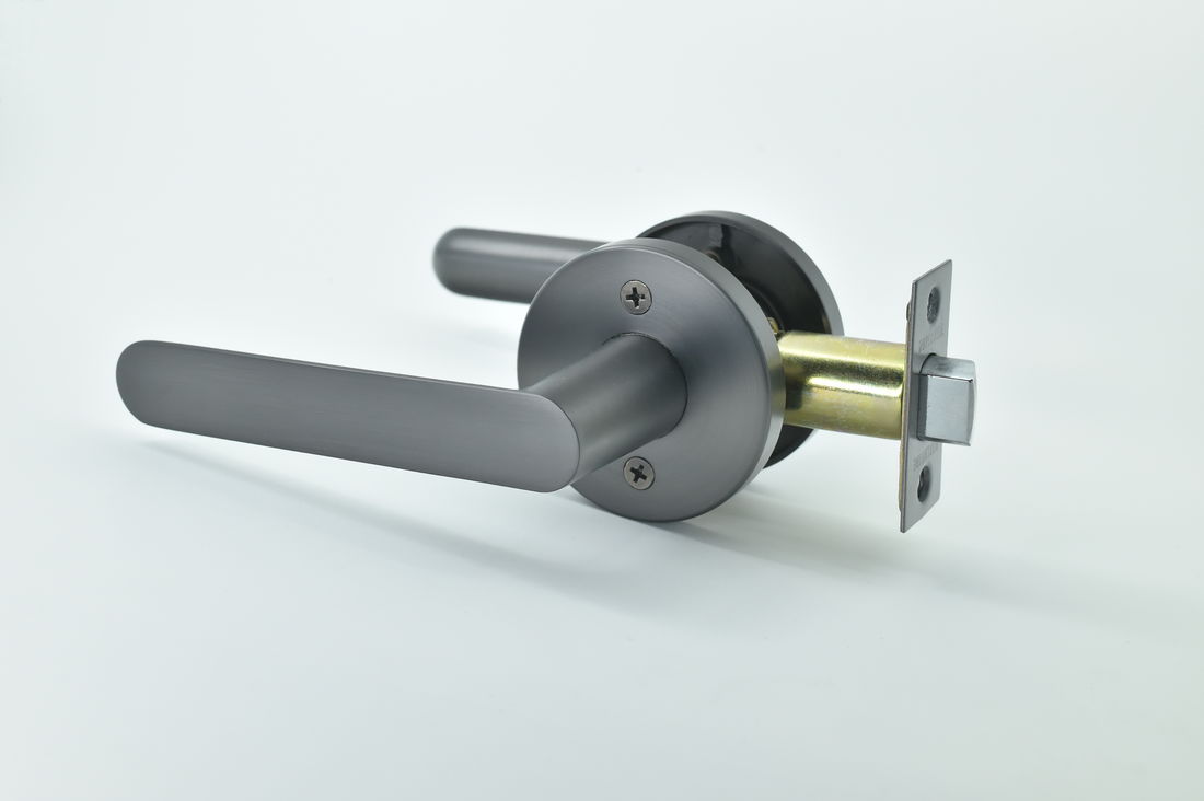 Reverse side of Gunmetal door handle