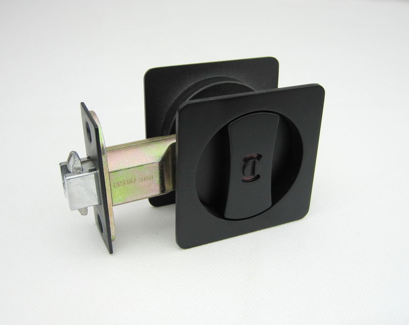Matt Black Cavity Lock Square Privacy