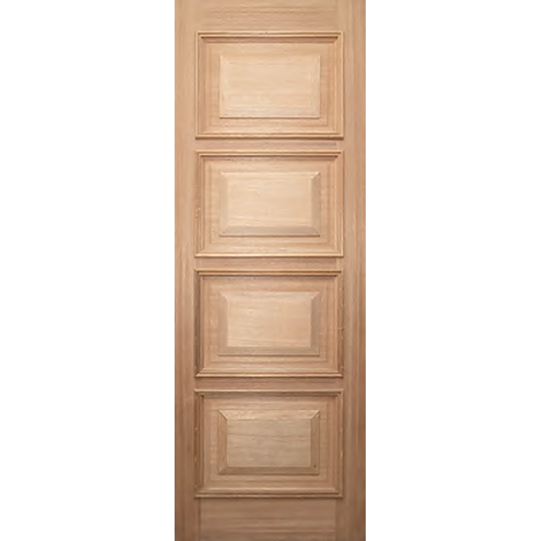 Traditional timber Entrance Door with moulding details on external face