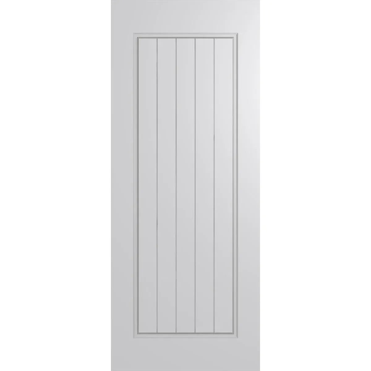 External door with panel-style detailing, blending country house charm and modern design