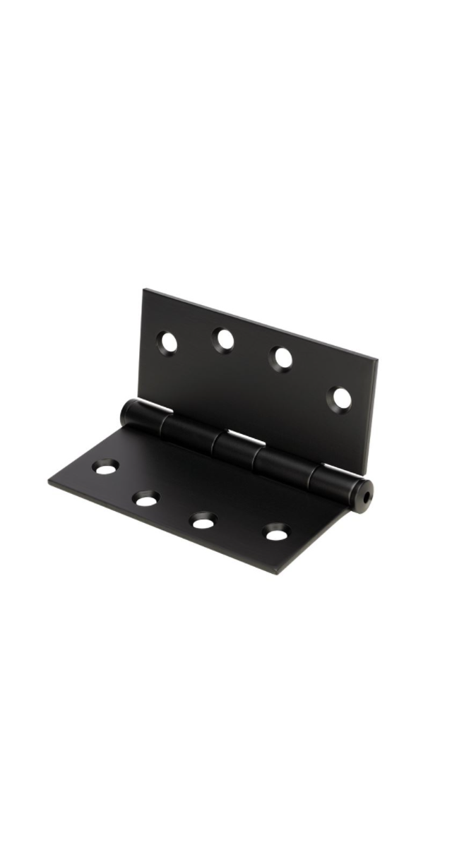 100x75x2.5mm Black Door Hinge