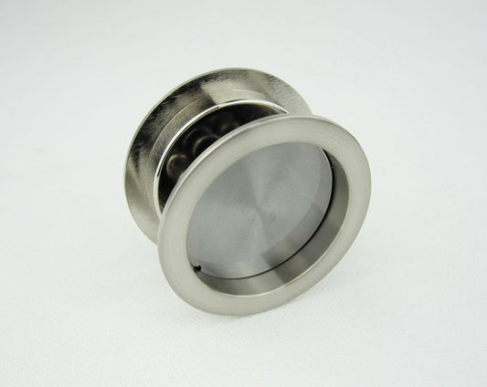 Satin Nickel Cavity Sliding Lock Round Passage
