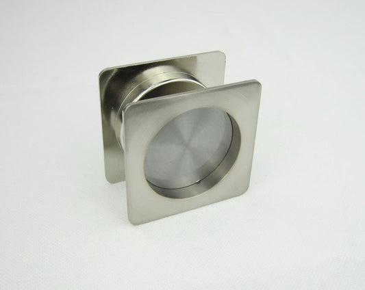 Satin Nickel Cavity Sliding Lock Square Passage