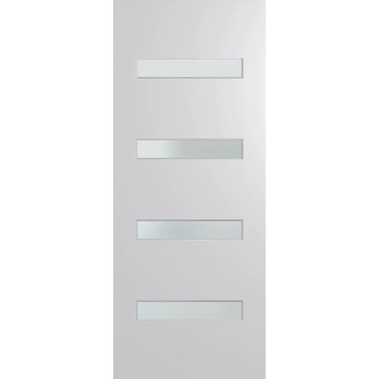 XN5 entrance door featuring contemporary frosted glass design