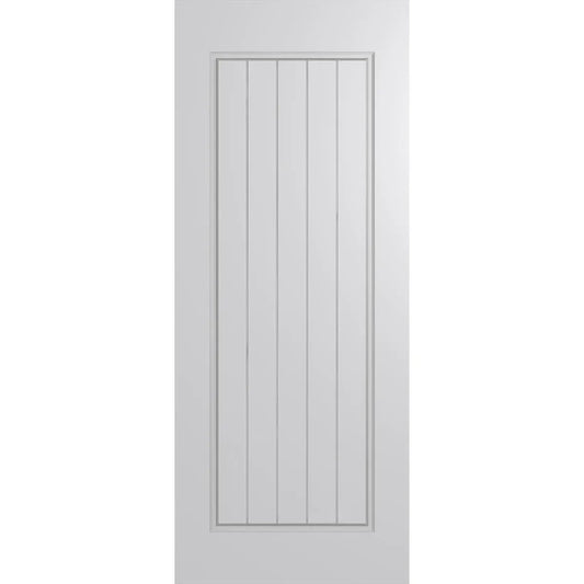 External door with panel-style detailing, blending country house charm and modern design