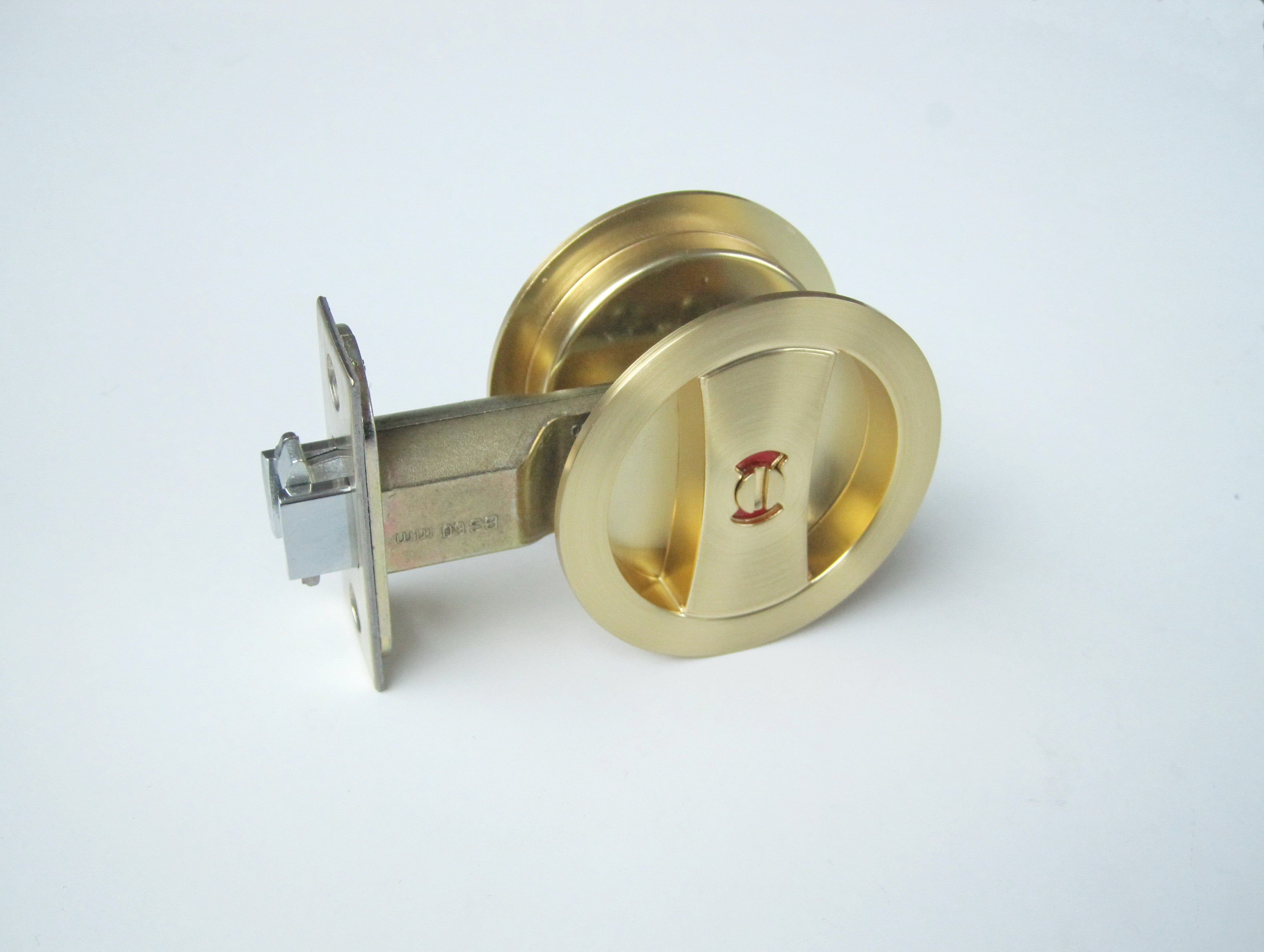 Normal Lock Gold Cavity Sliding Lock Satin Brushed Gold – Natural Doors